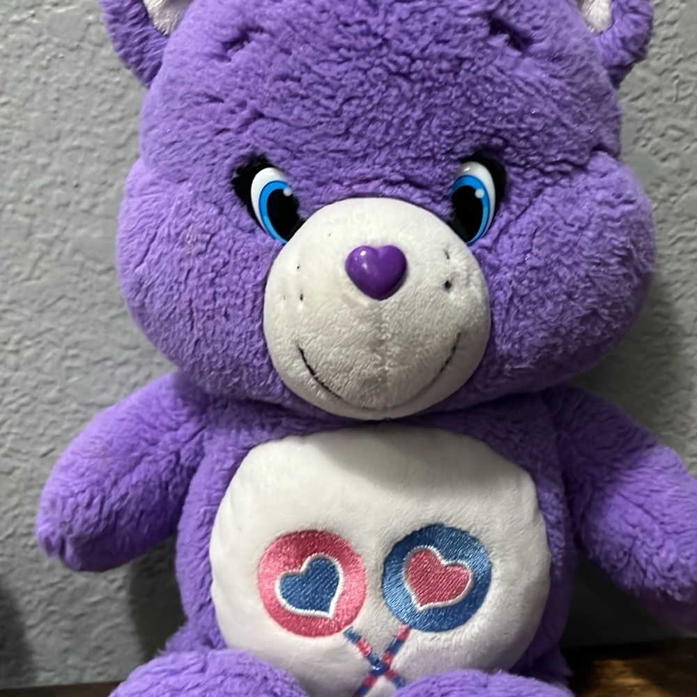 Care Bears Purple Plush with Heart Balloons - Picture 3 of 8
